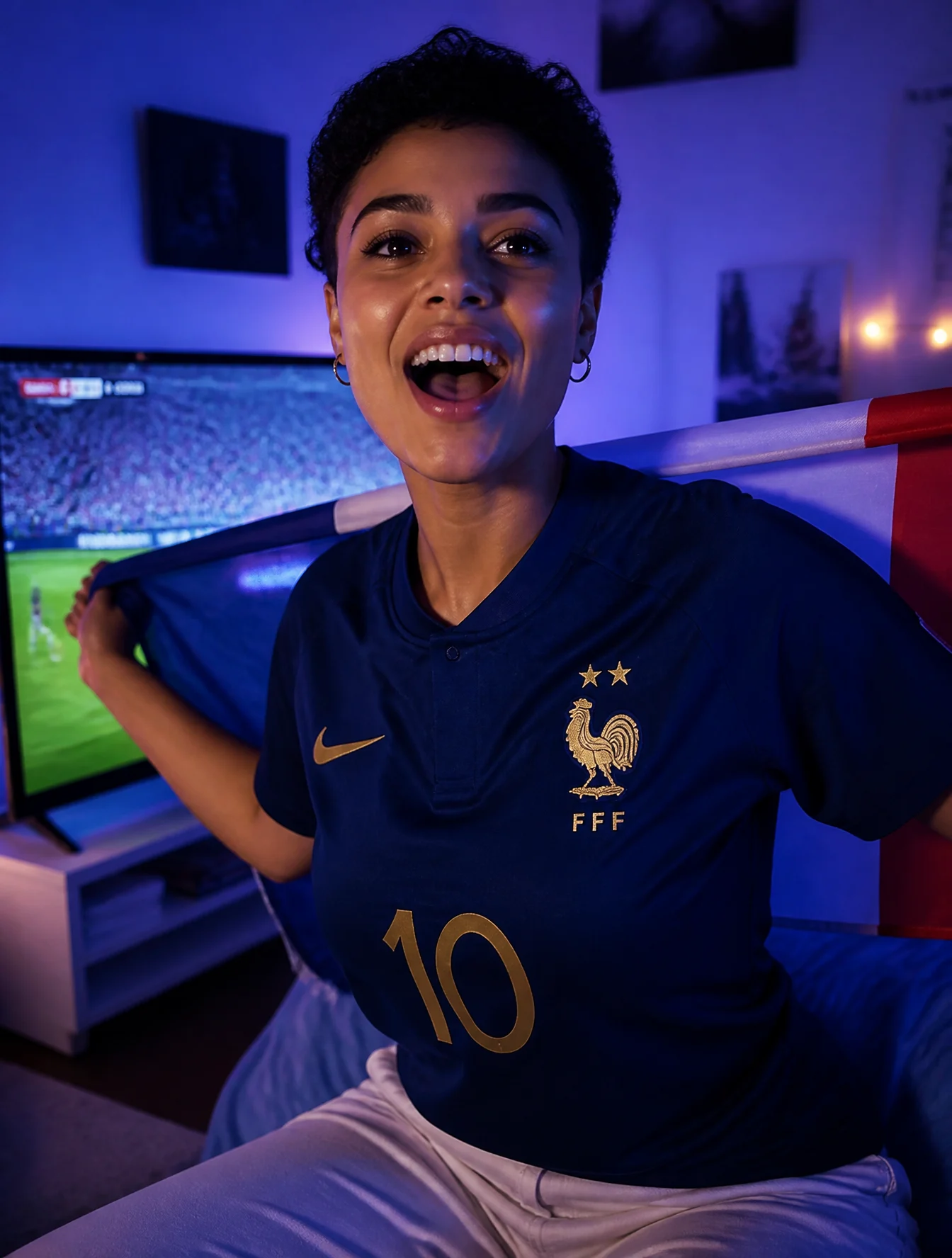 French Fan World Cup Celebration