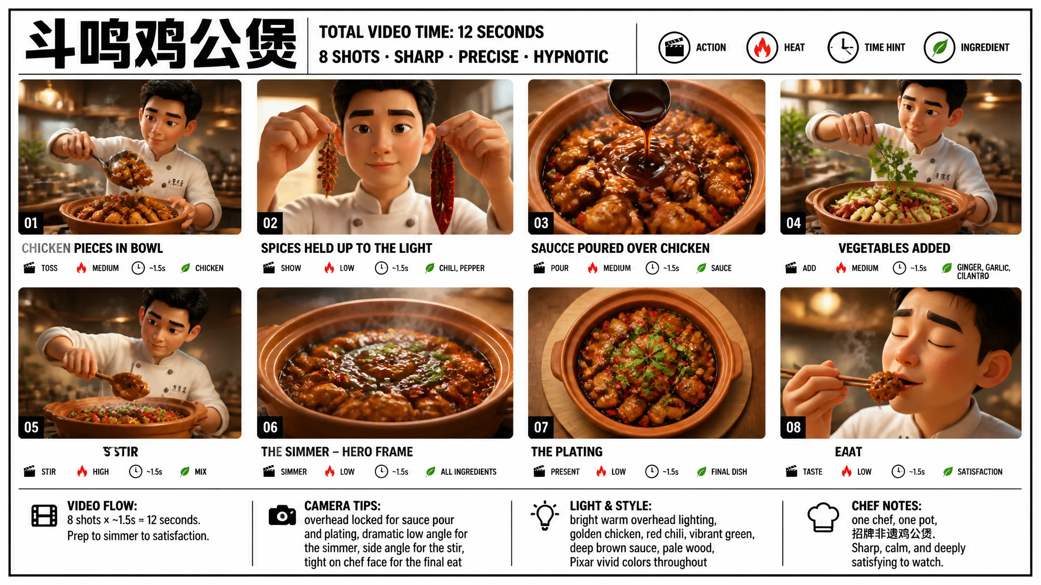 Chicken Pot Storyboard Poster
