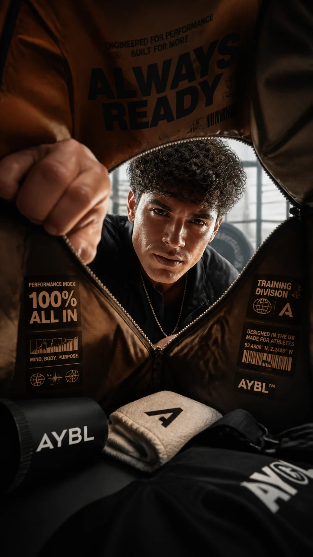 Premium Gym Duffel Ad