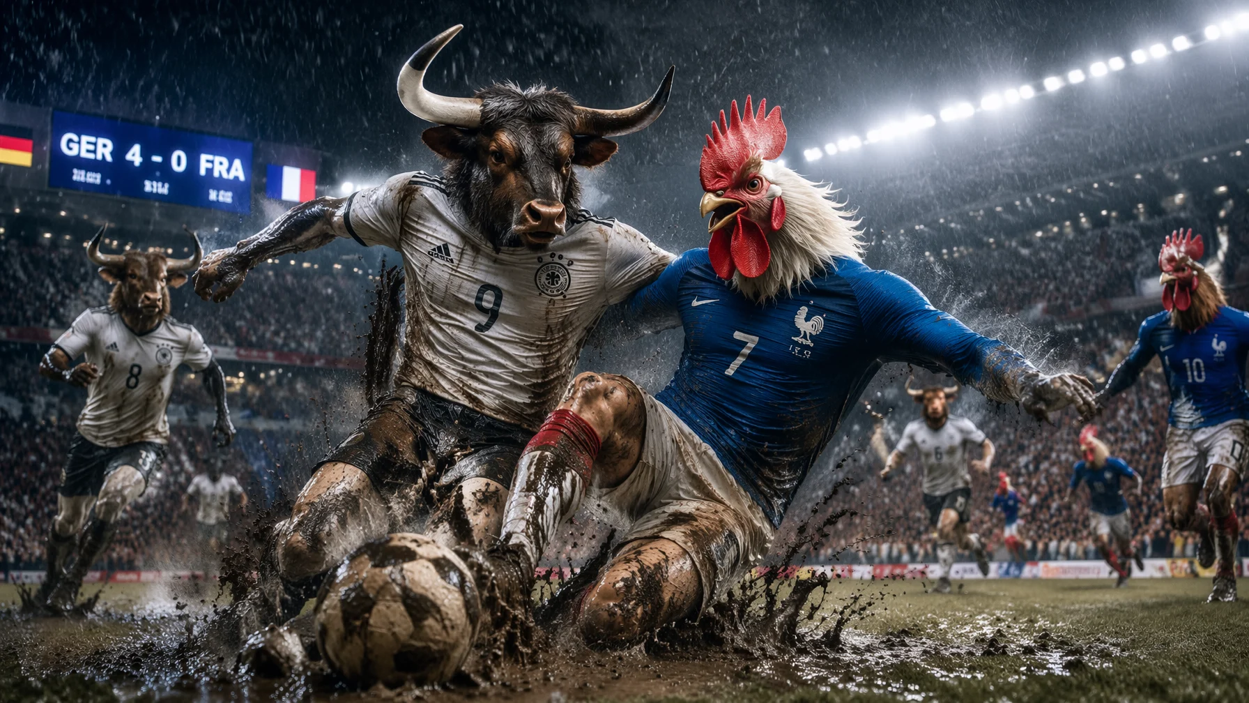 Surreal Beast Football Match