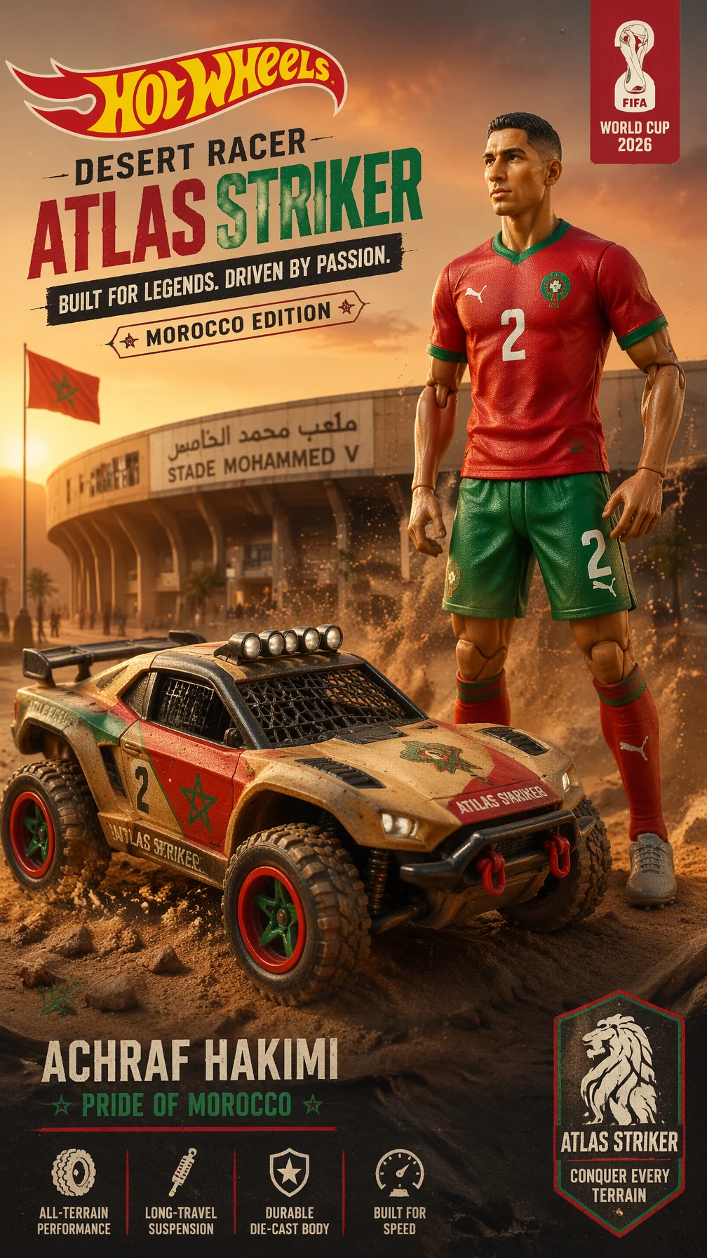 Hakimi Hot Wheels Desert Racer