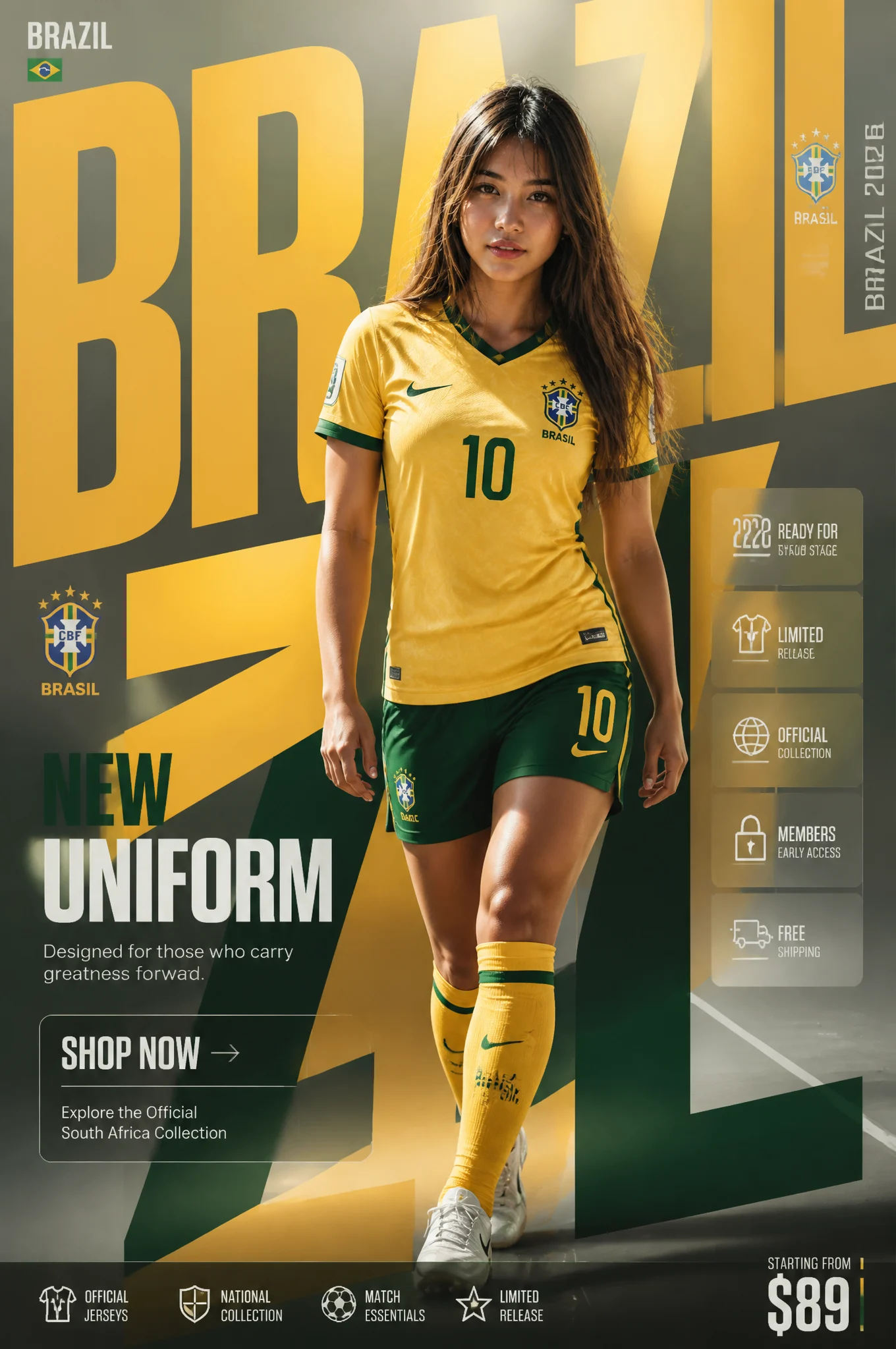 Brazil New Uniform Premium Fashion Campaign