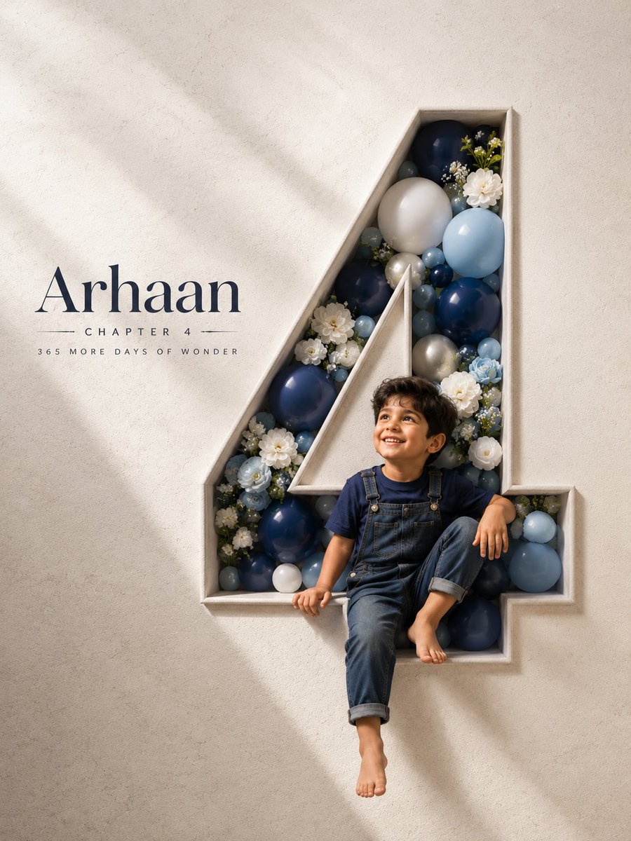 Luxury 3D Birthday Poster Design