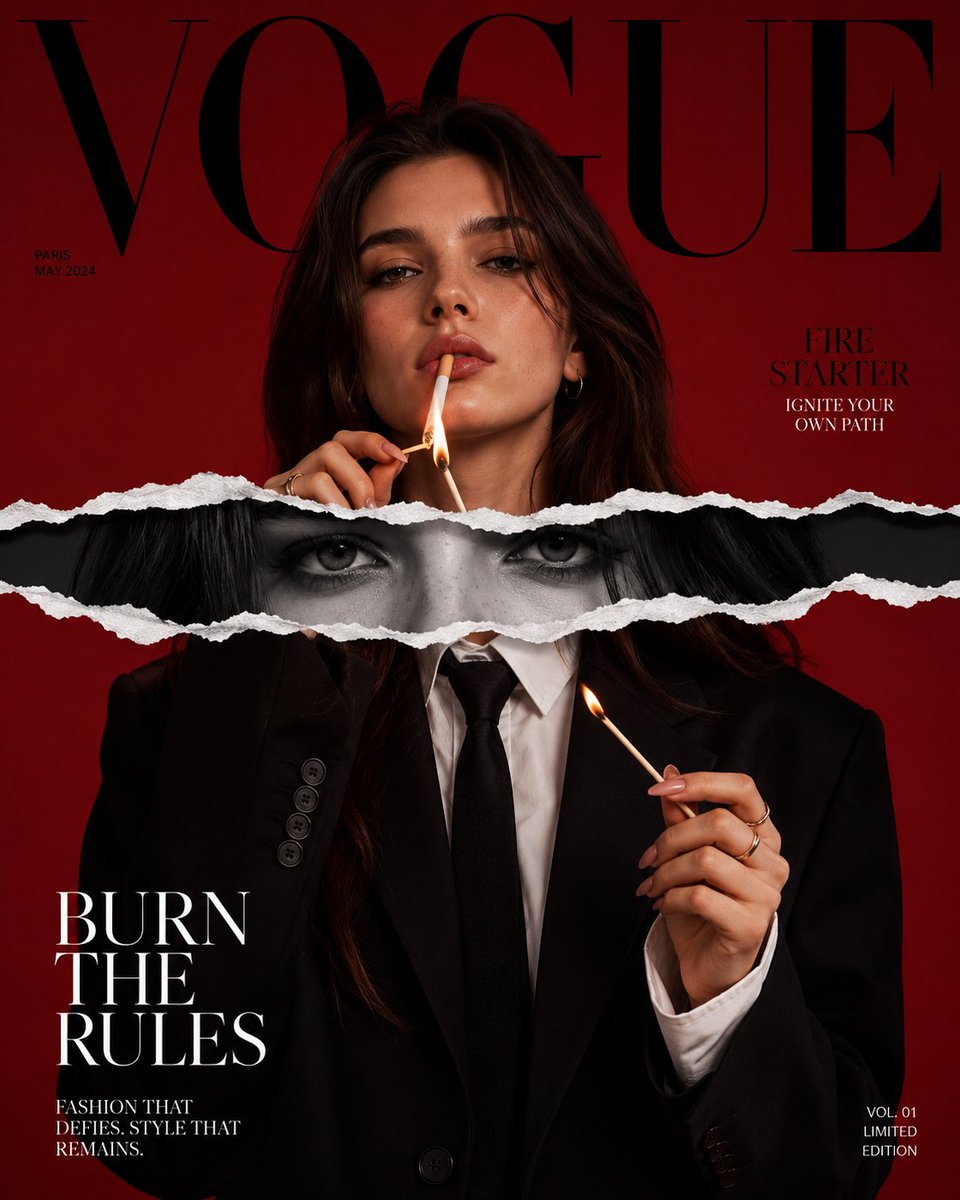 Luxury Fashion Magazine Cover