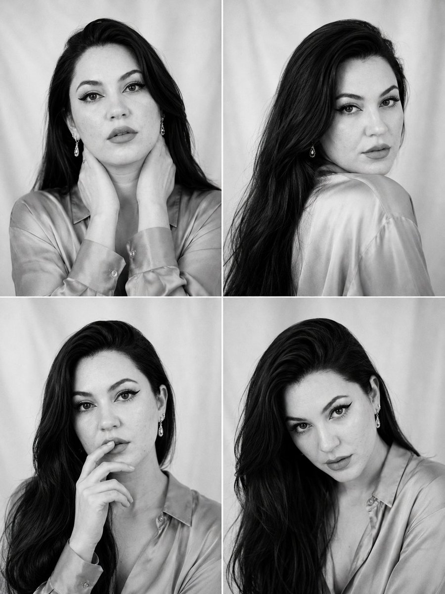 Monochrome Fashion Contact Sheet