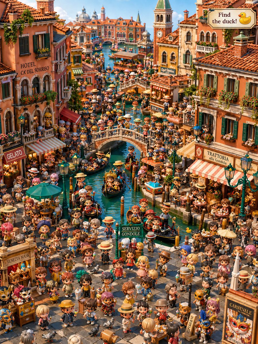 Venice Duck Hunt Diorama