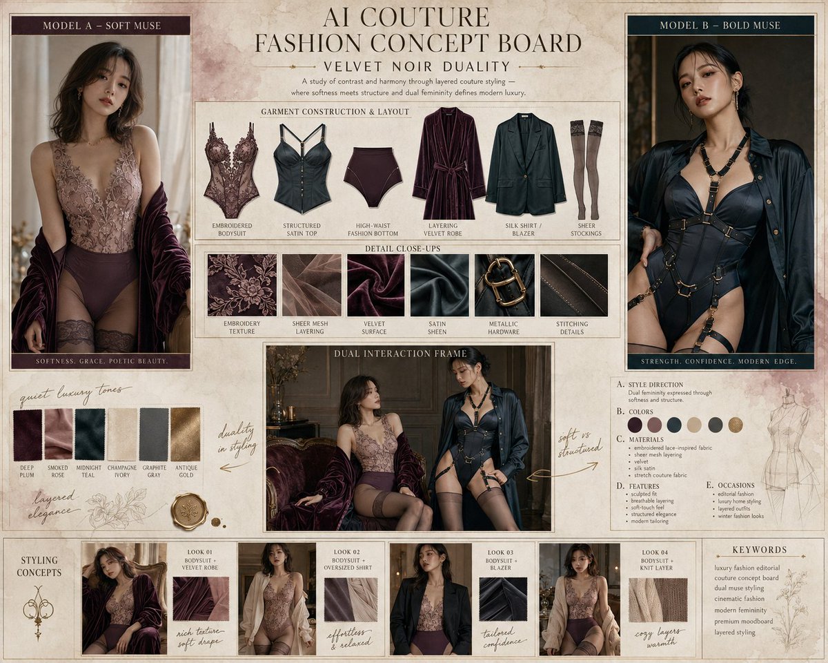 AI Lingerie Styling Board