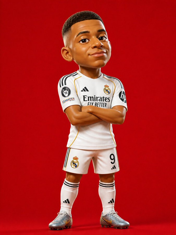Confident Football Star Character