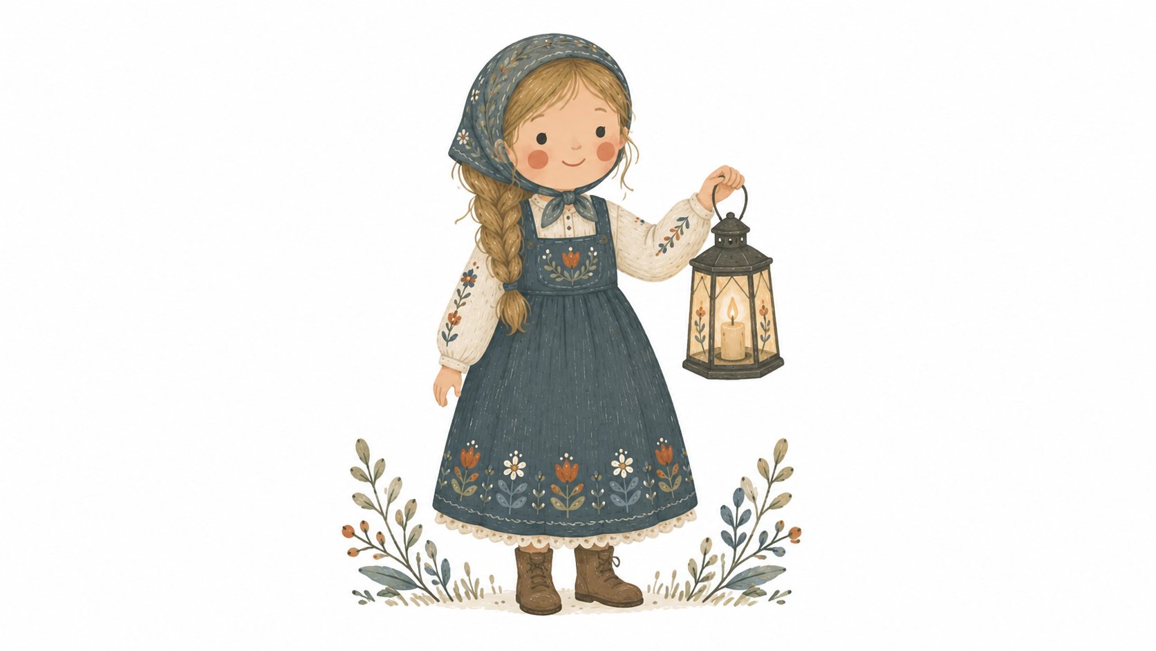 Scandinavian Folk Art Painting