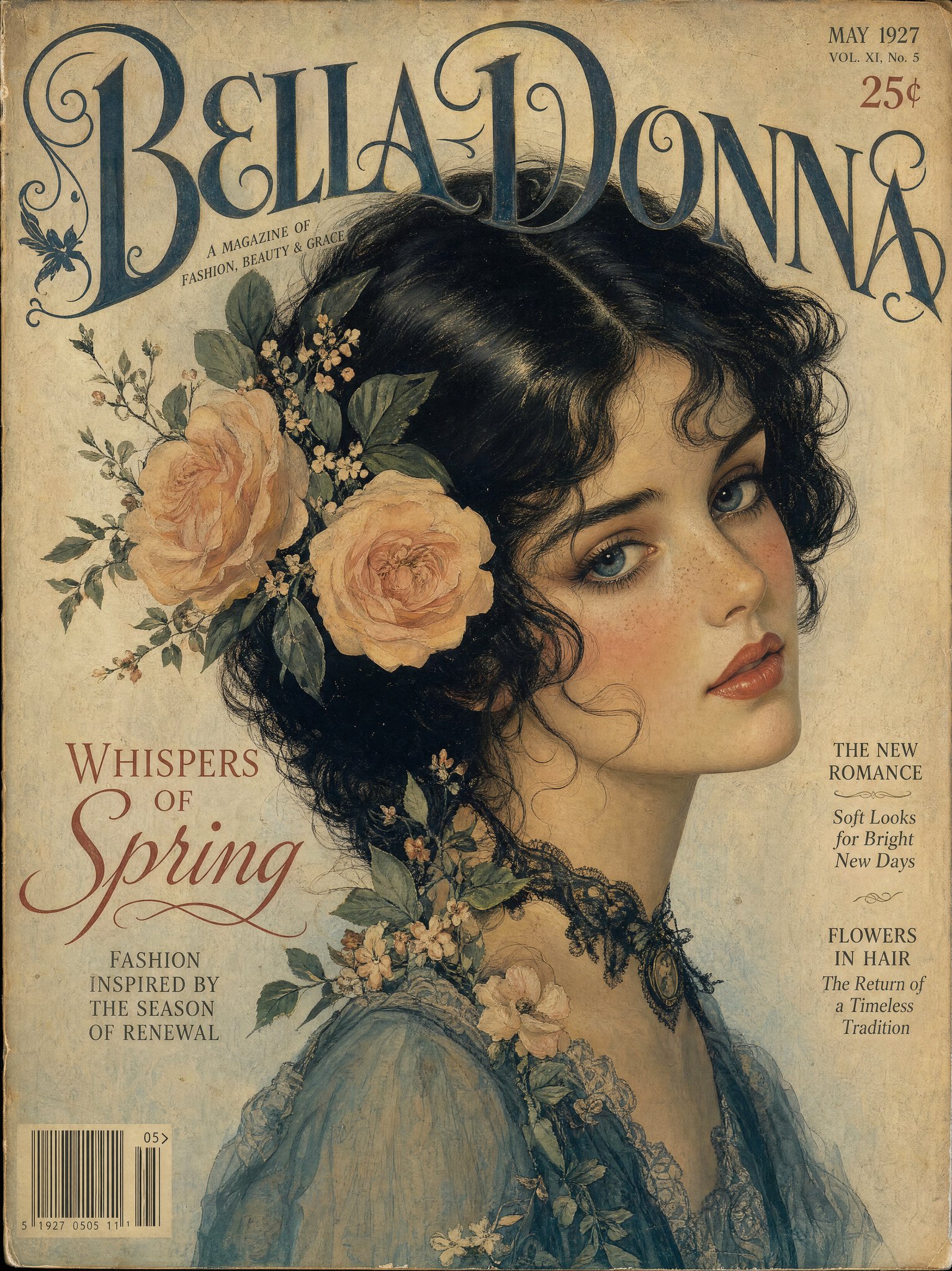 Vintage Gouache Fashion Cover