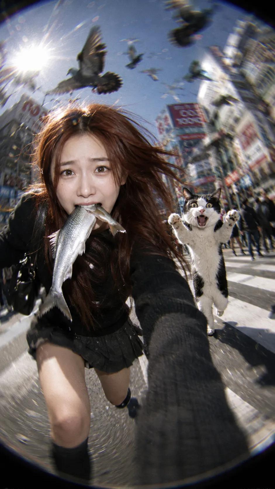 Chaotic Y2K Cat Chase Snapshot