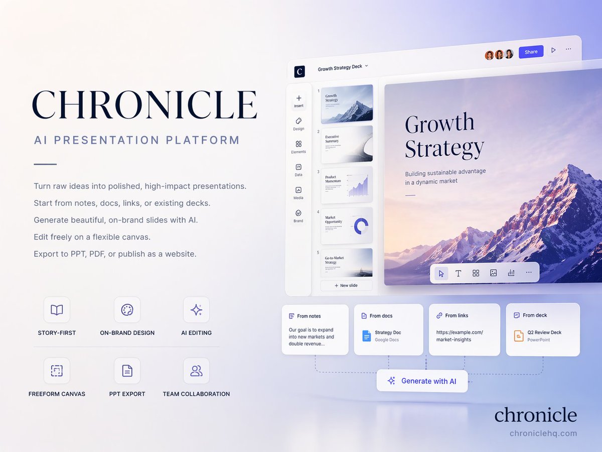 Chronicle AI Presentation Platform Cover