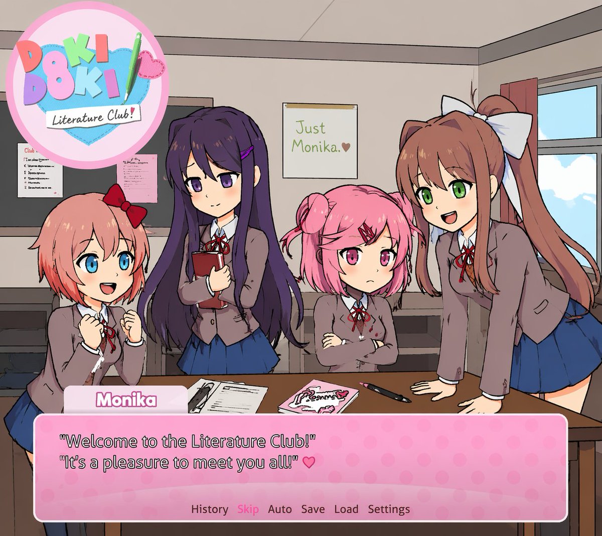 Doki Doki Literature Club Classroom