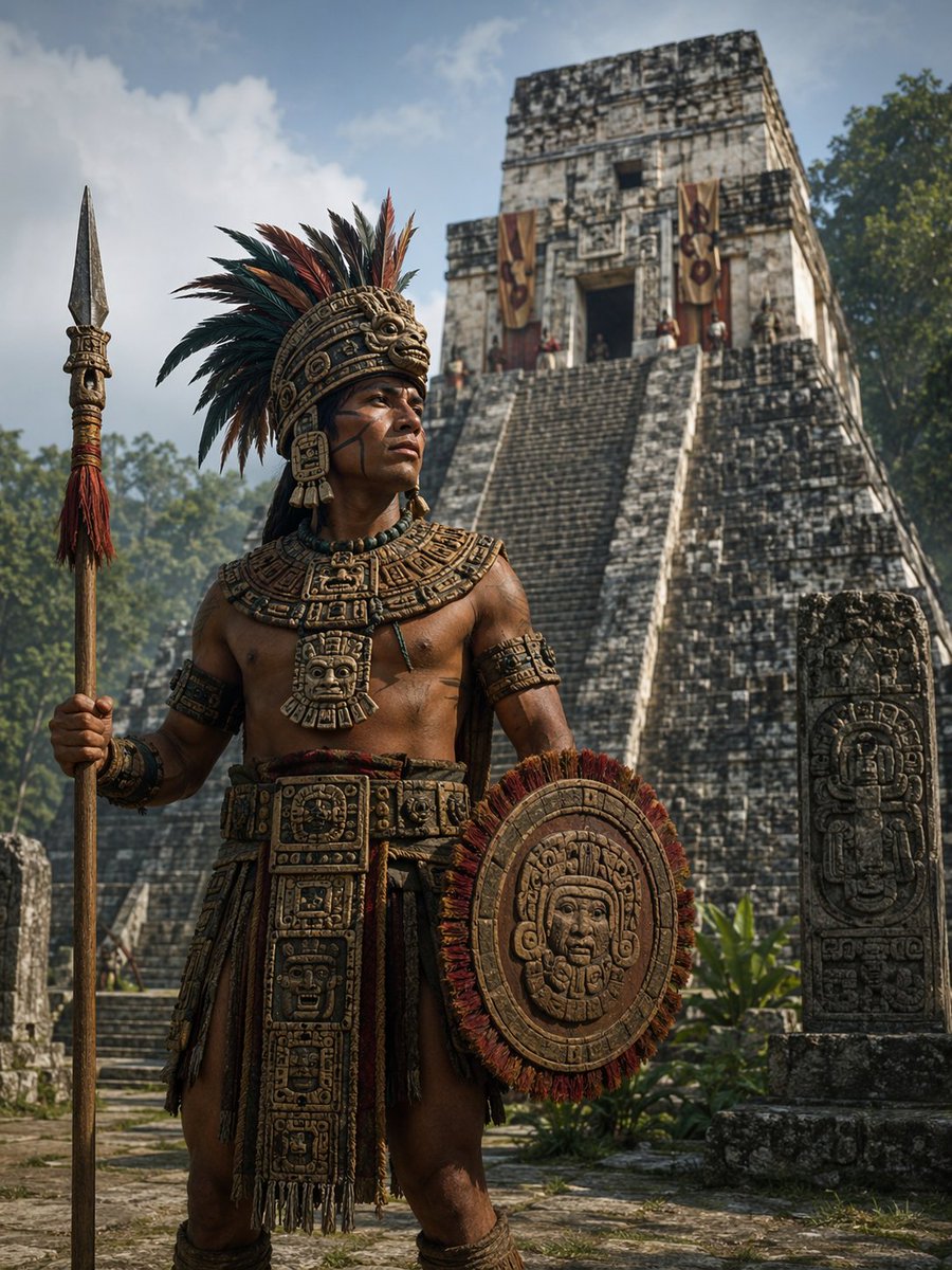 Mesoamerican Warrior Portrait
