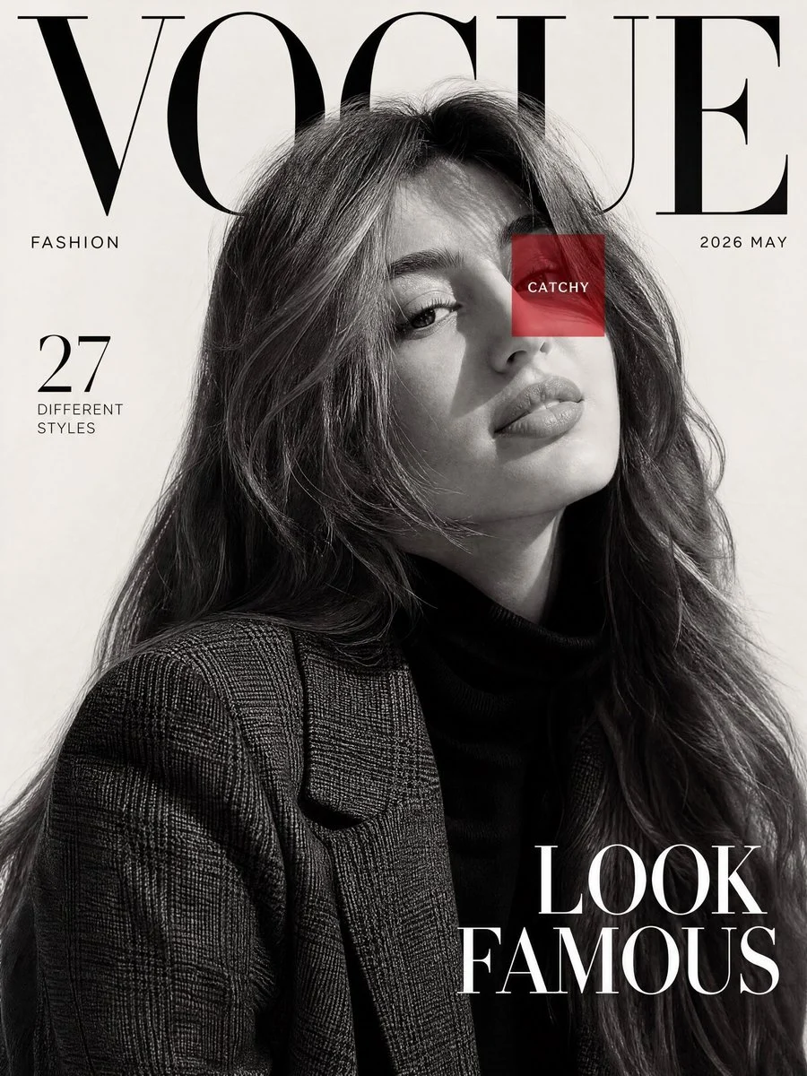 Luxury Fashion Magazine Cover