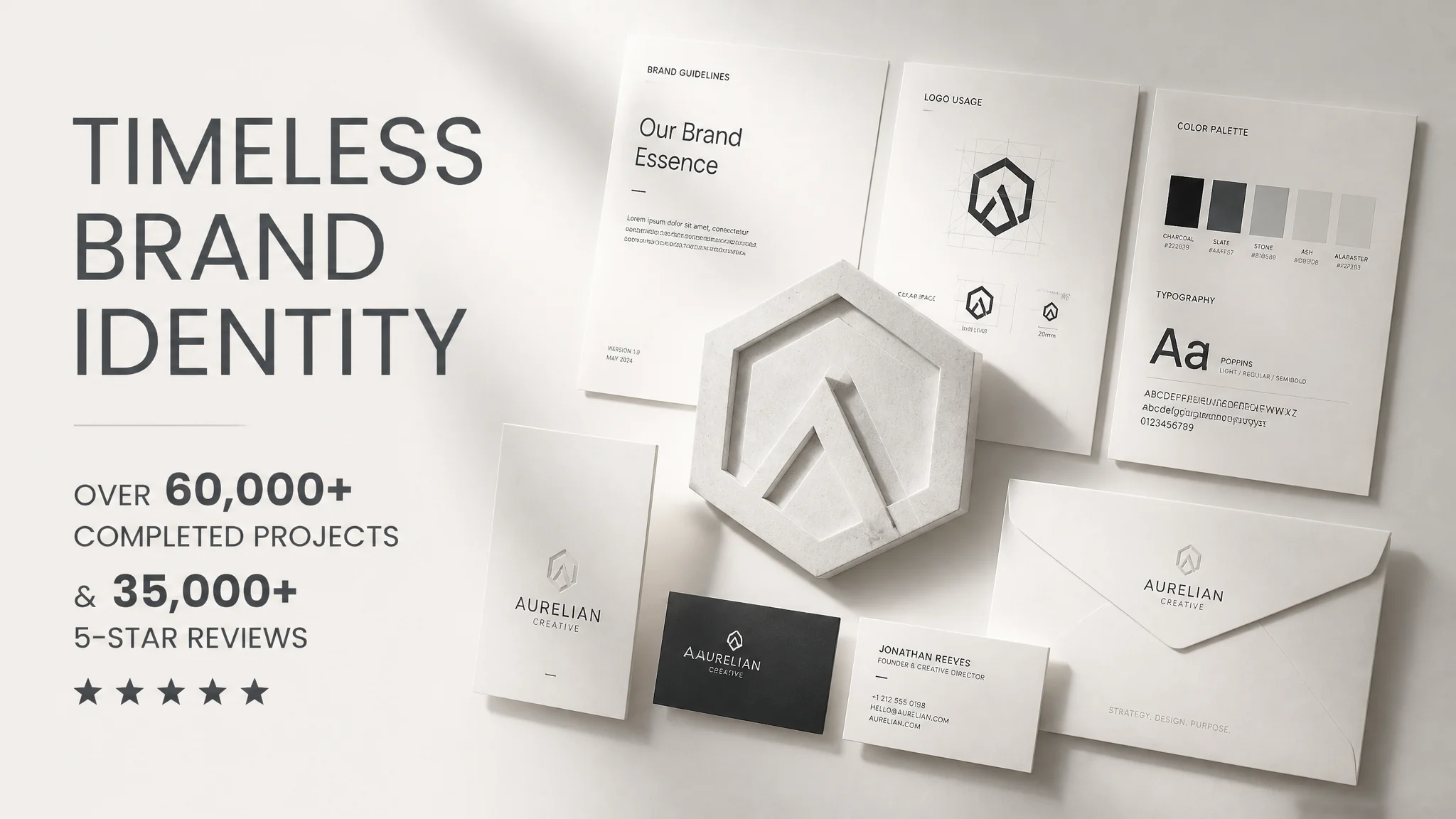 Sleek Minimalist Brand Identity Ad