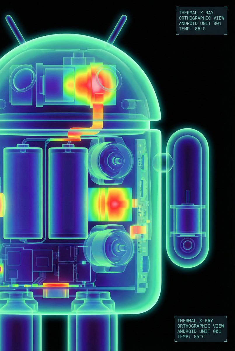 Android Robot Thermal X-Ray