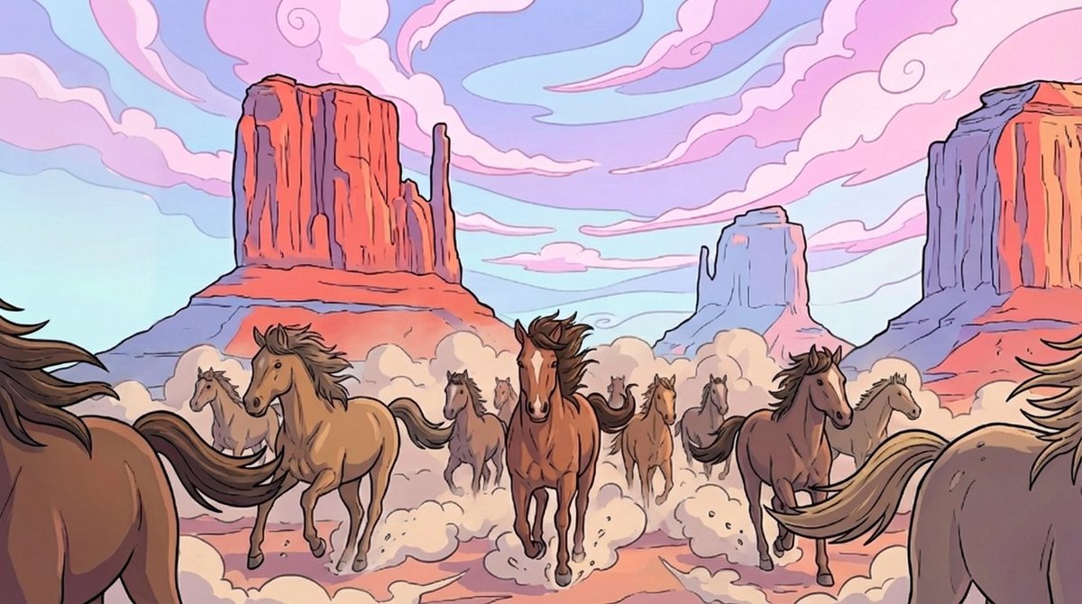 Stampede Charges at Camera