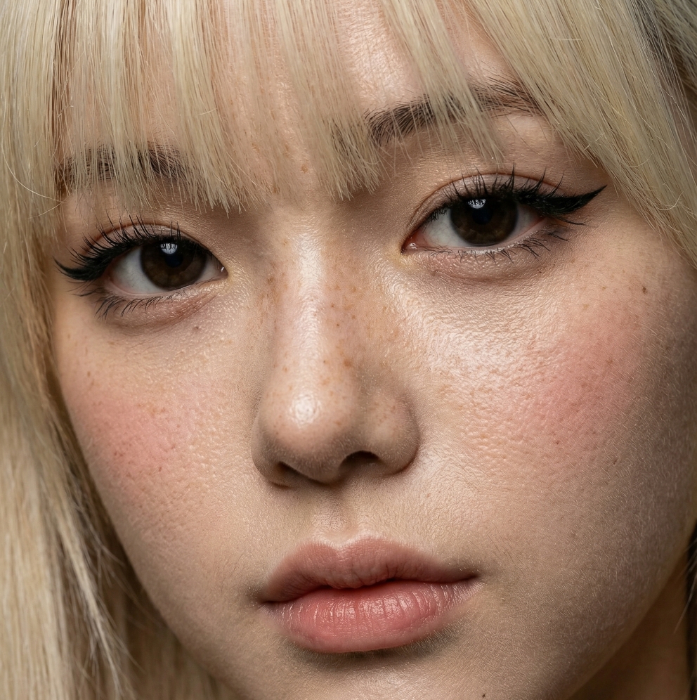AI Upscale Skin Texture Comparison