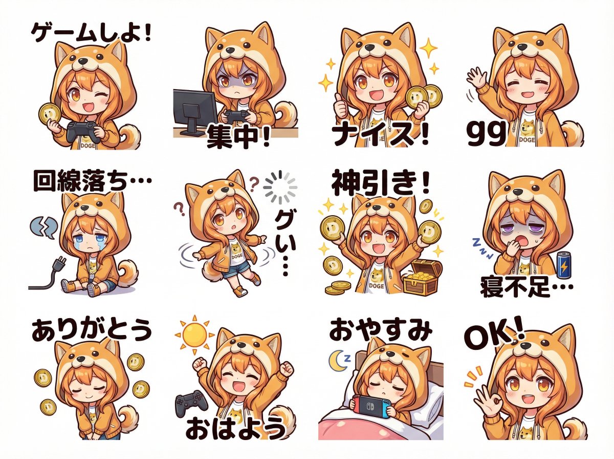 Cute Chibi Long-tailed Bird Stickers