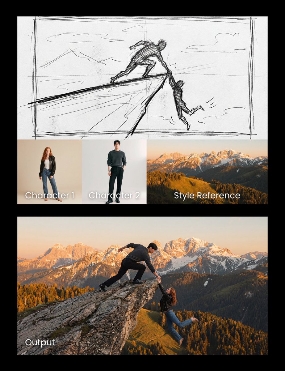 Realistic Cliff Rescue Photo Manipulation