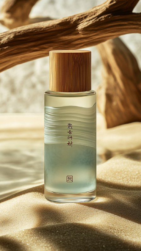 Cream and Wood Skin Care Poster
