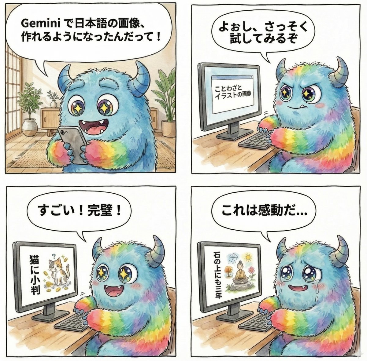 Gemini Japanese Text Image Generation