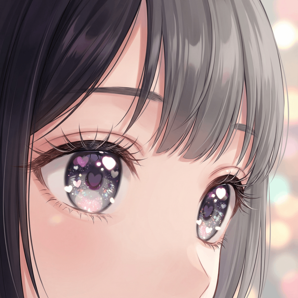 Anime Girl Eyes Close-up
