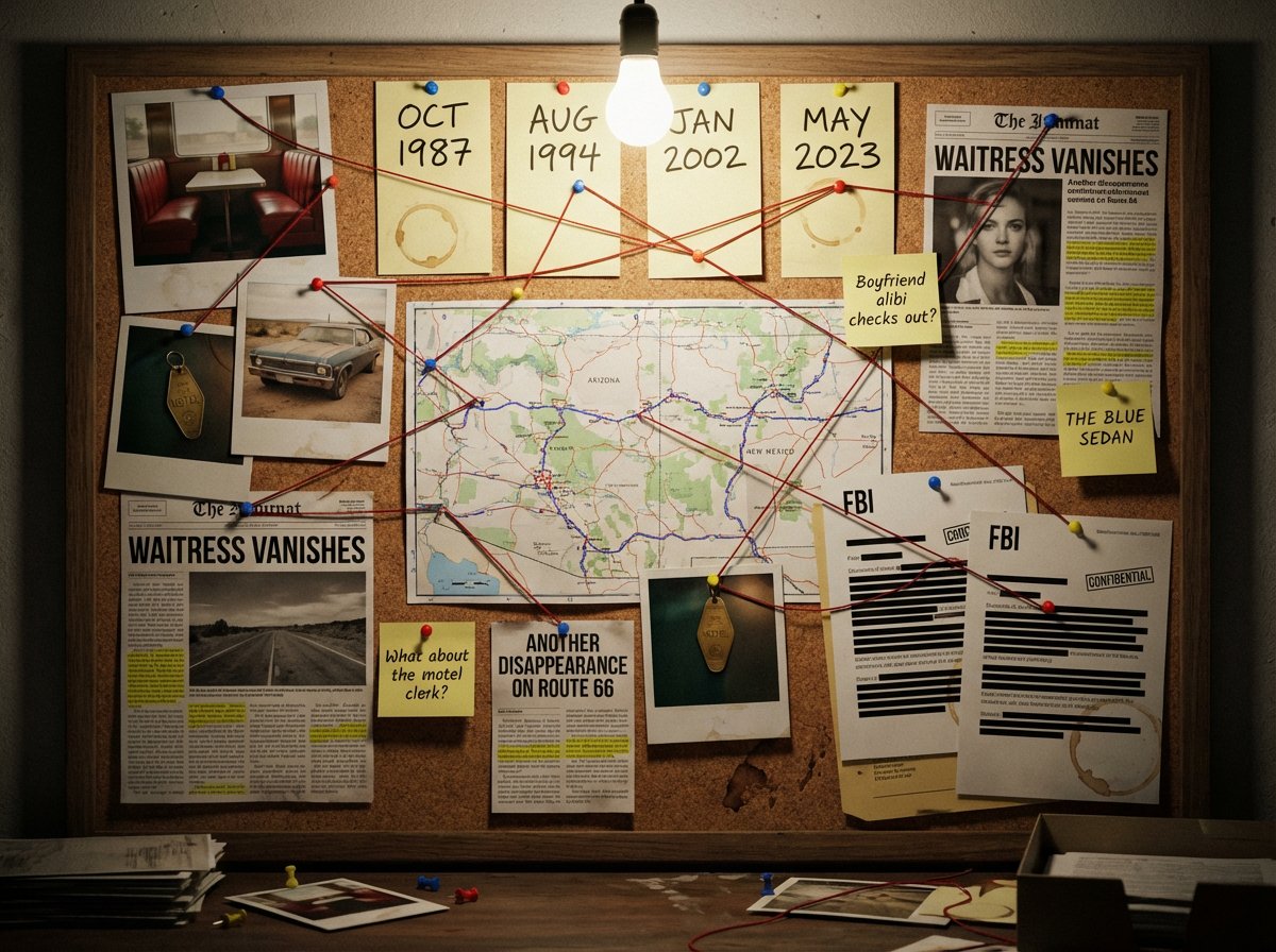 Detective's Obsessive Noir Evidence Board
