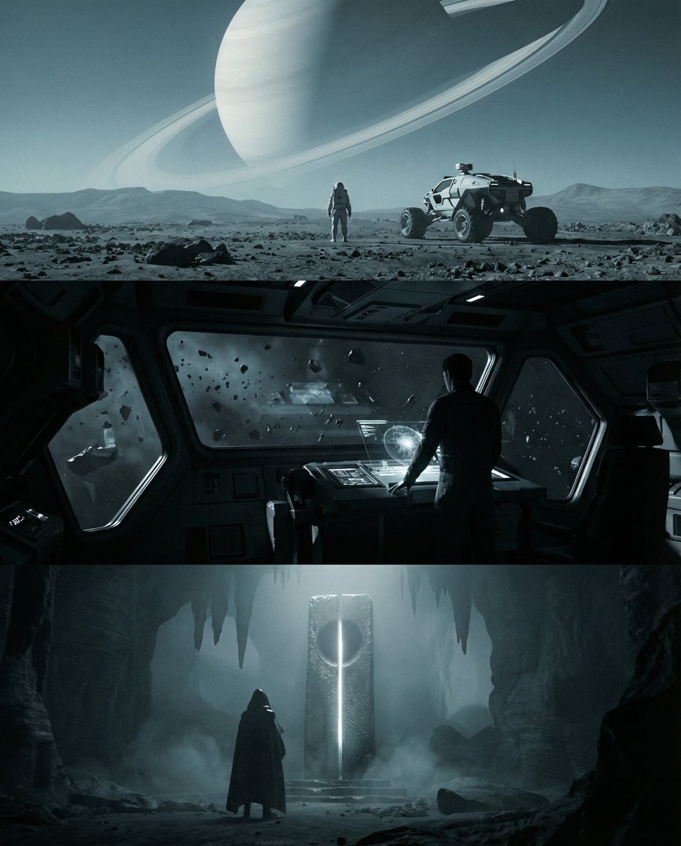Sci-Fi Triptych Creation