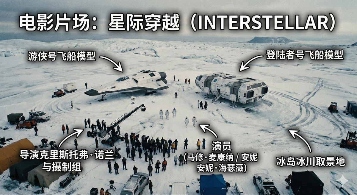 Aerial View of Movie Set