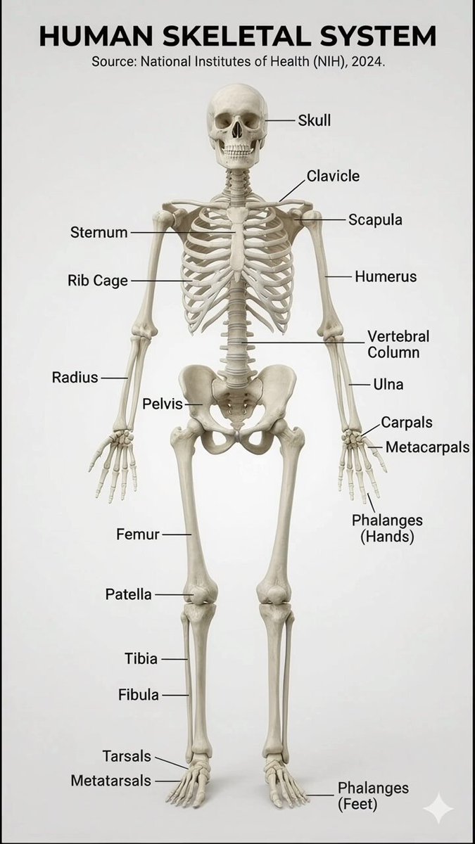 Realistic Skeletal System Infographic Creation