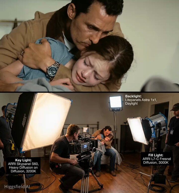 Cinematic Lighting Setup Diagram