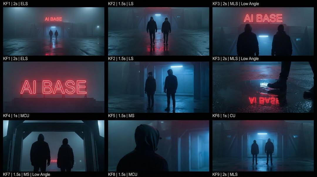 Cyberpunk Sci-Fi Storyboard