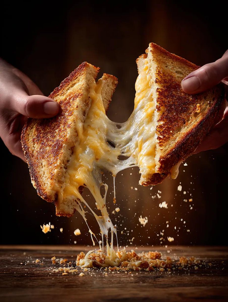 Cinematic Grilled Cheese Pull Apart
