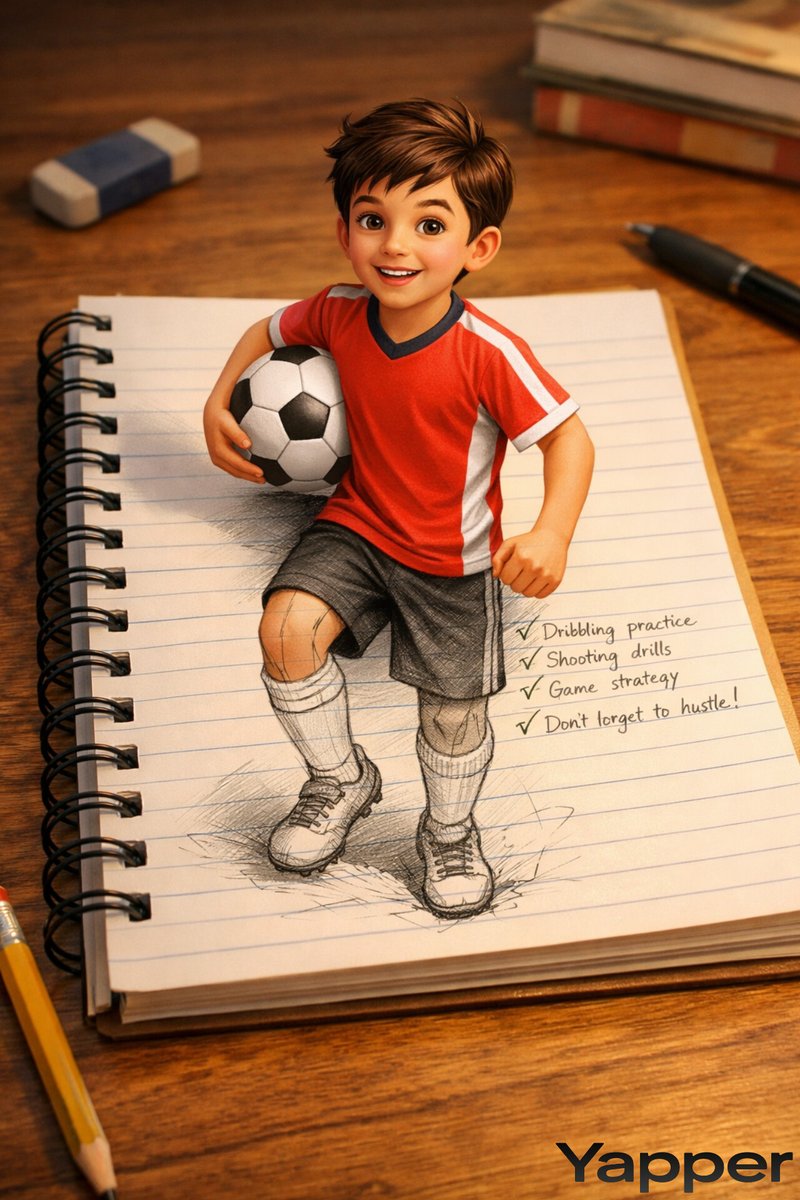 Boy Popping Out of Notebook
