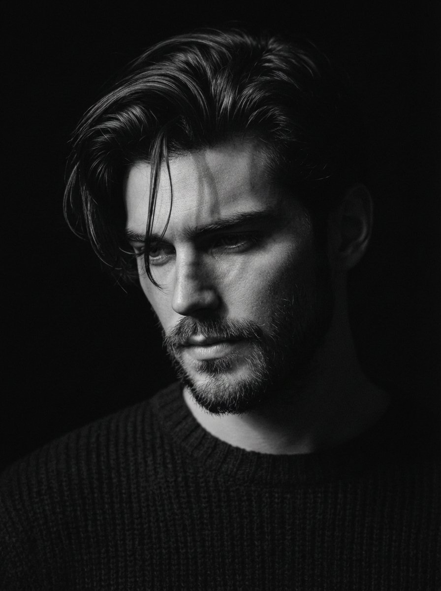 Solitary Pensive Portrait