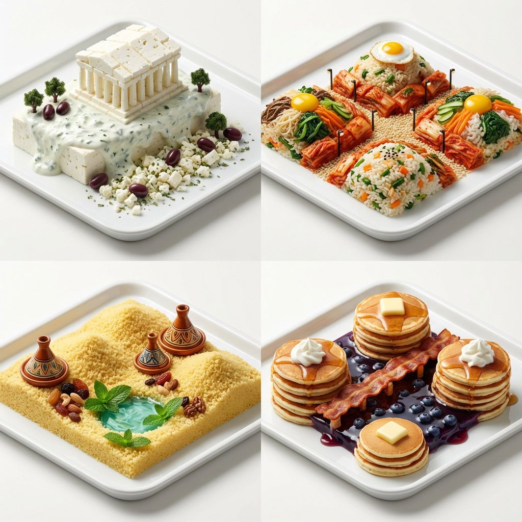 Hyper-Realistic Miniature Food Landscapes