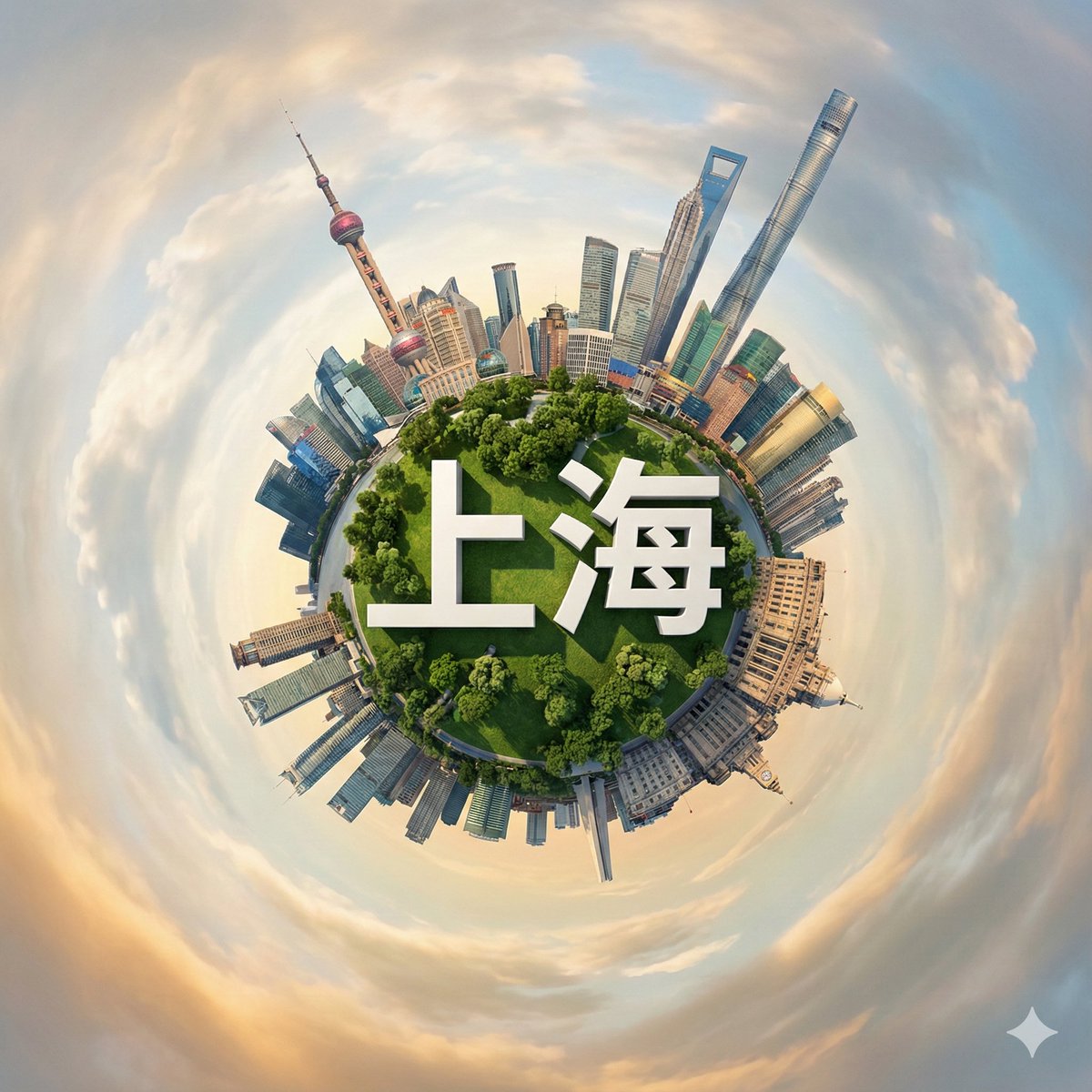 Hyperrealistic Shanghai Miniature Planet