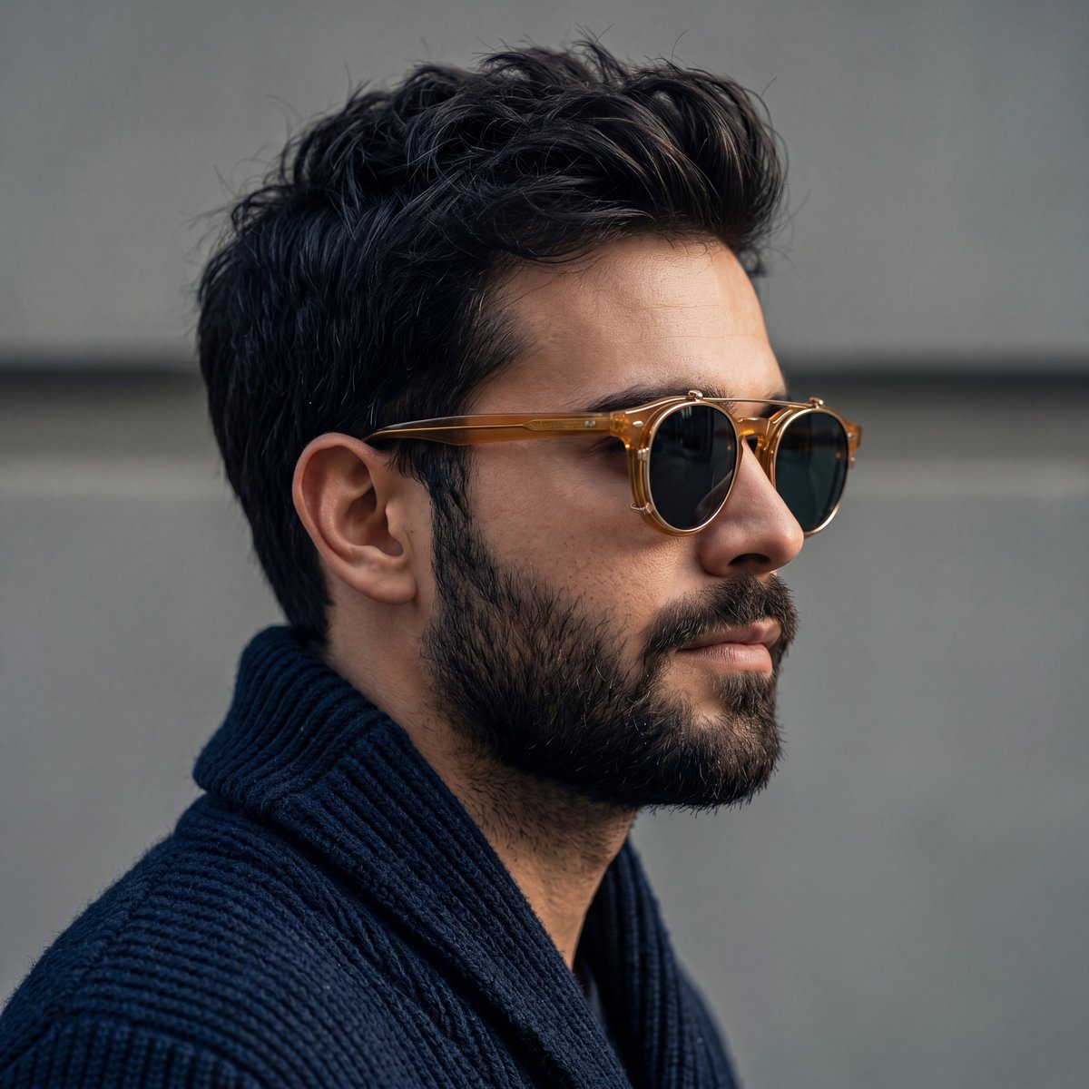 Cinematic Portrait of Stylish Man