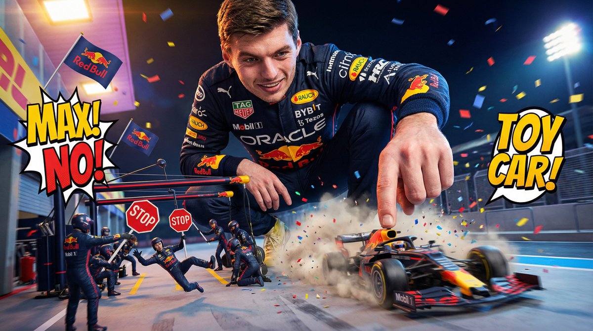 Giant Max Pranks Tiny F1 Car