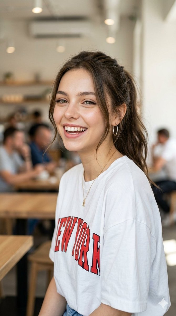 Beautiful Woman Joyful Smile
