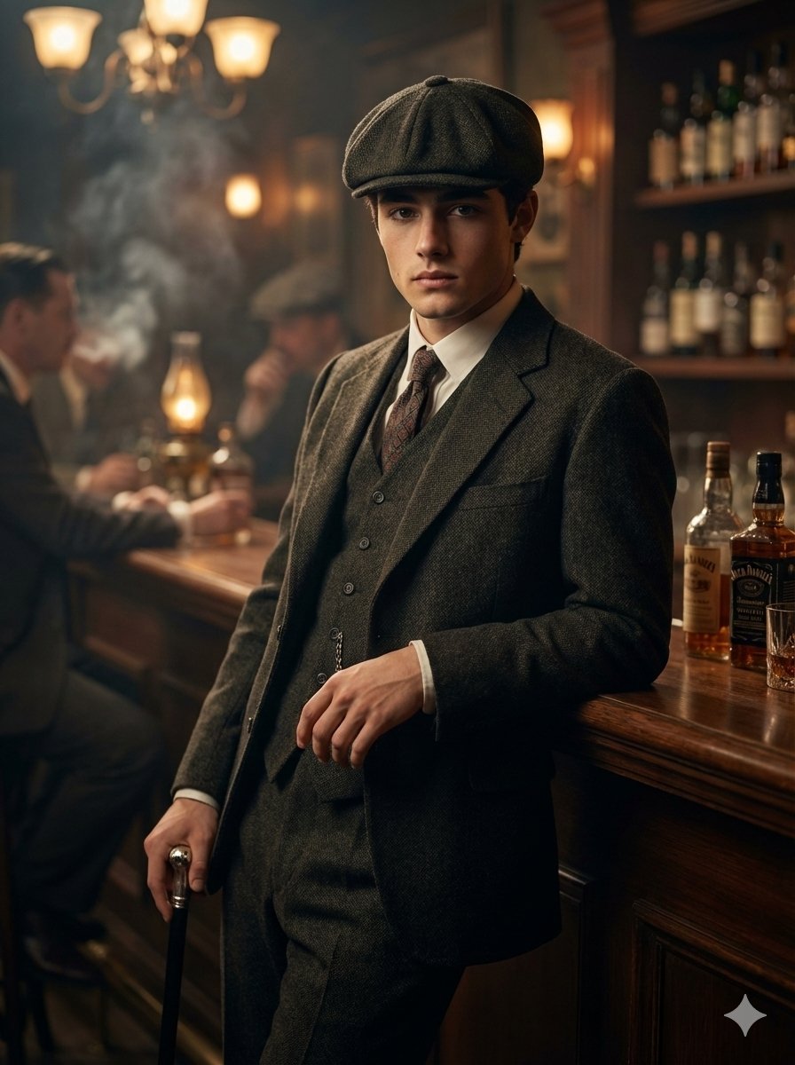 Peaky Blinders Vintage Gentleman Portrait