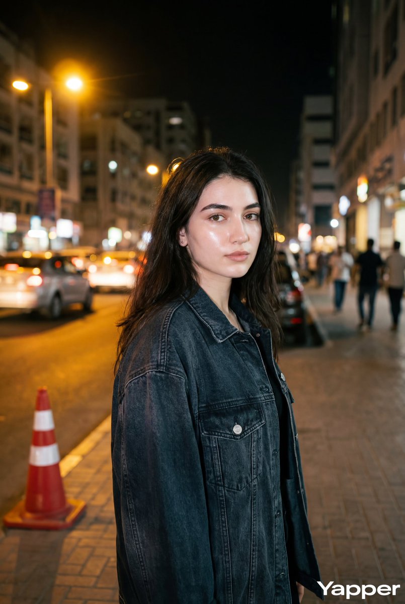 Night Street Flash Fashion Portrait