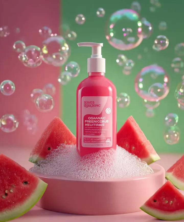 Vibrant Summer Skincare Watermelon Ad
