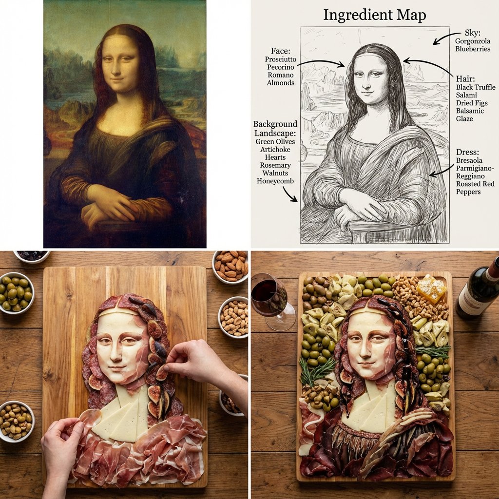Masterpiece Paintings Recreated As Food