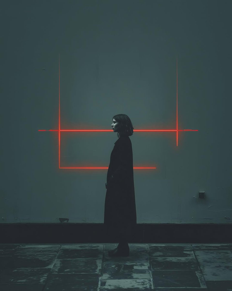Neon Fog Silhouette