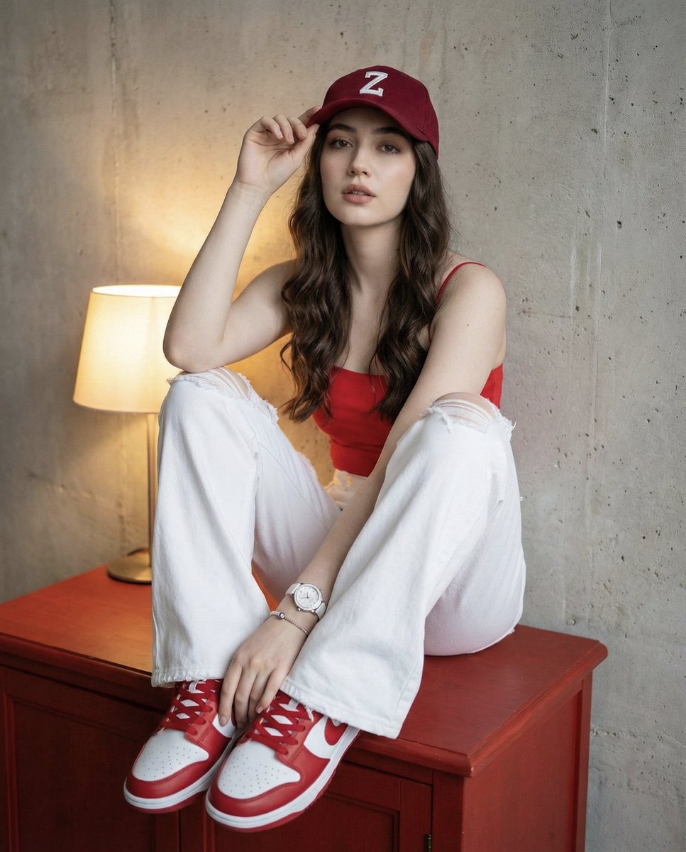 K-Style Cool Girl Portrait
