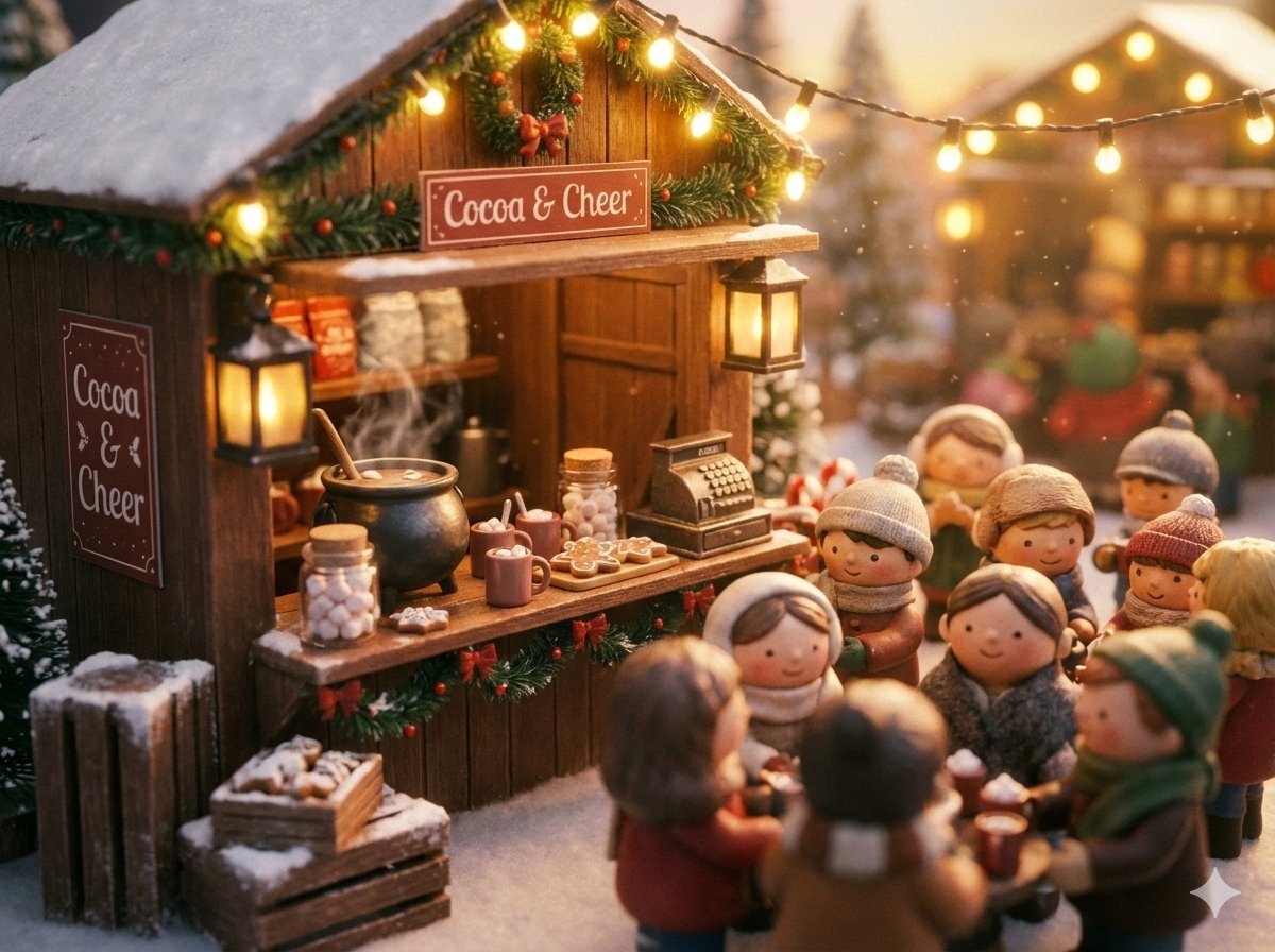 Cozy Golden Hour Miniature Diorama