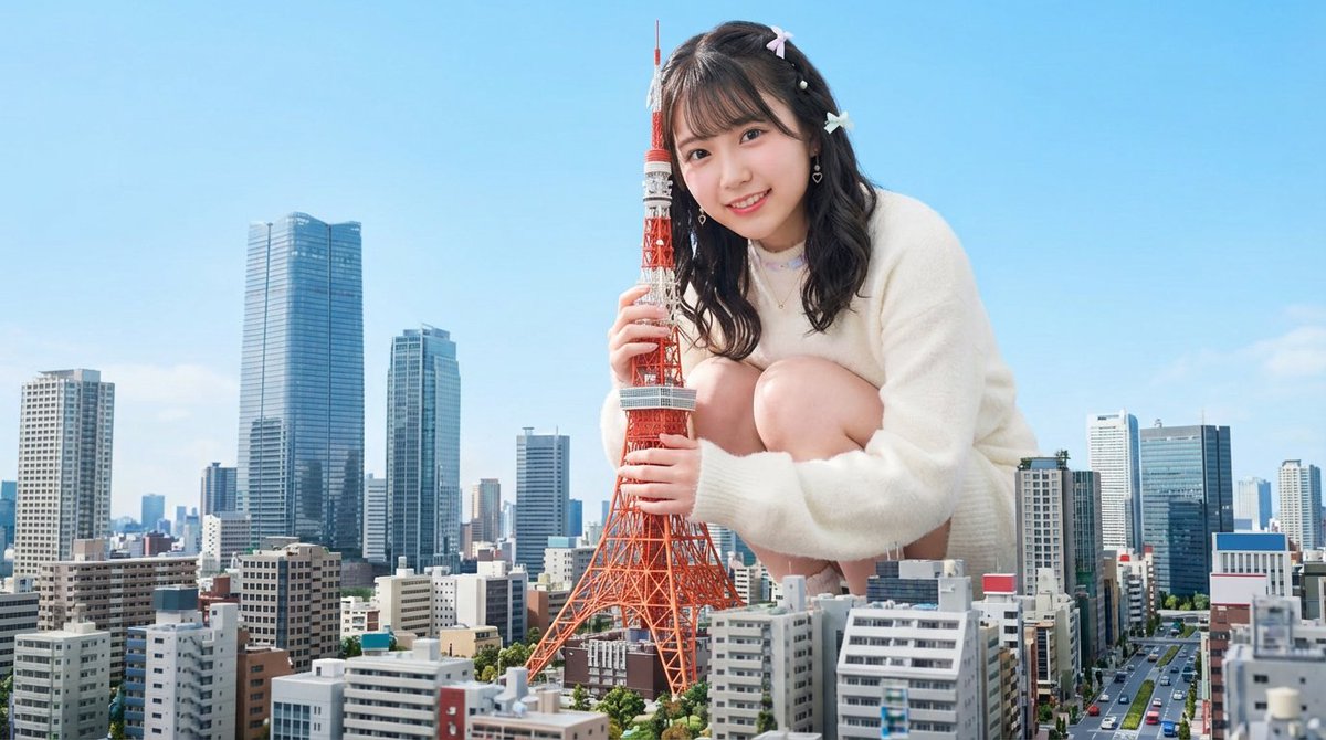 Gentle Embrace Over Tokyo